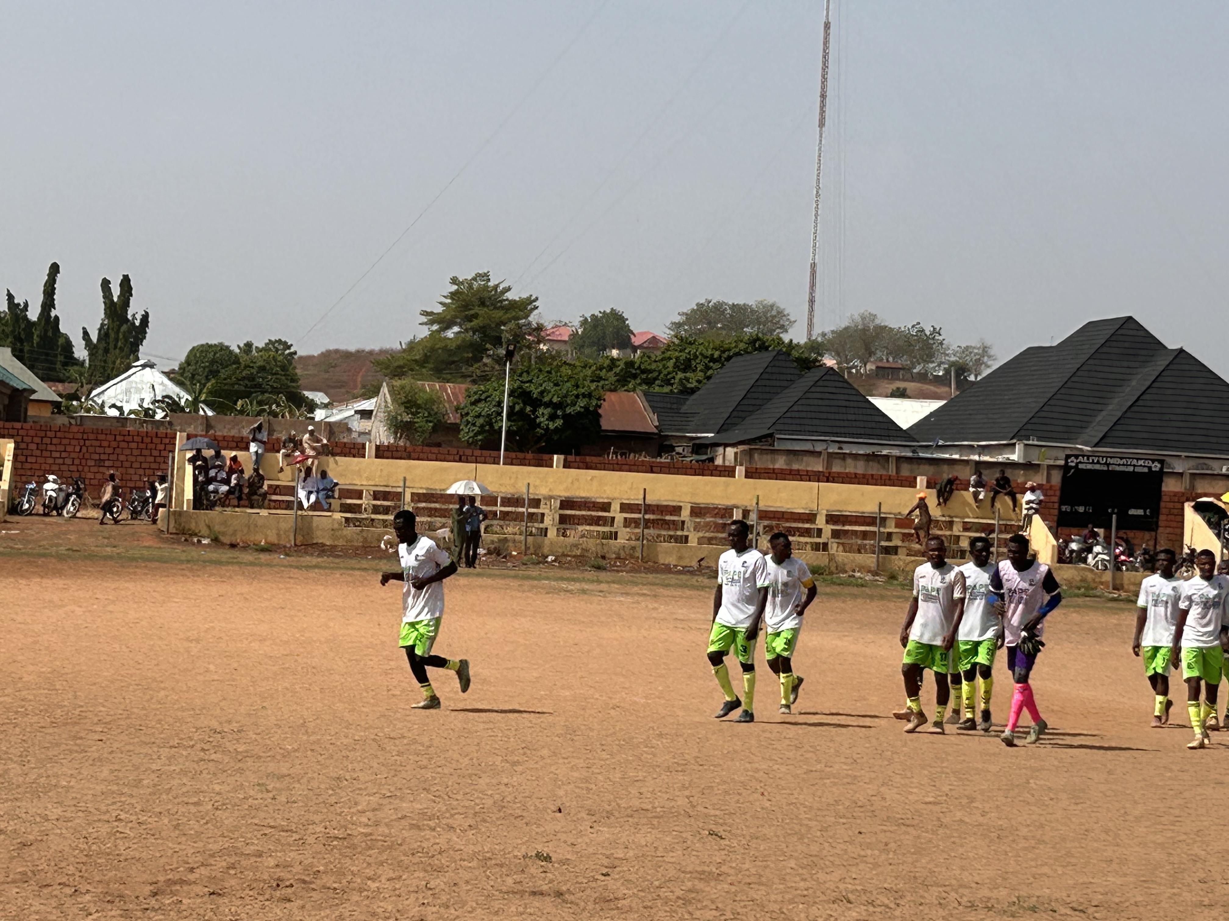 Players in action during a league match
