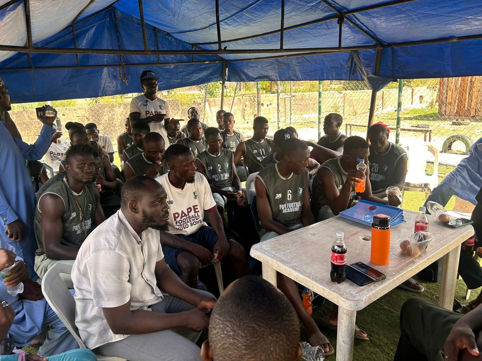 Player signing ceremony at the academy